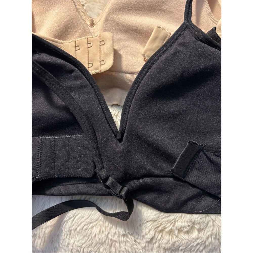 DKNY Women's 2-Pack Seamless Bra, Black / Sand, Size M New Damaged Box - Picture 8 of 9